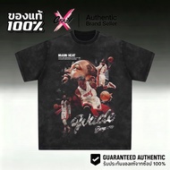 1 Retro Style Cotton T-Shirt Washed Dwyane Wade Pattern For Sports And Casual Purong Oversized
