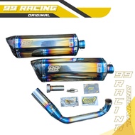 Xmax 250 Exhaust / 300 Fullset Original 99 Racing Exhaust type R7