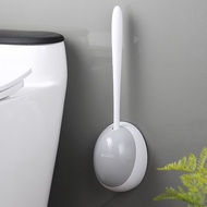 ECOCO Wall-mounted toilet brush - Toilet brush Bathroom cleaner flexible silicone toilet brush