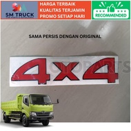 STICKER STICKER WRITING 4X4 4 X 4 HINO 300 DUTRO EURO4 EURO 4 BEST QUALITY