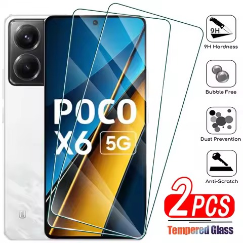 1/2PCS Screen Protector Film For POCO X7 Pro 5G F7 M7 X6 X5 X3 F6 F5 F4 F3 M6 4G 5G C85 C75 C61 C65 