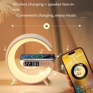 Ready Stock Bluetooth Speaker | Speaker Bluetooth Pengecas Jam Lampu Suasana Hadiah Hari Jadi