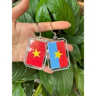 Vietnam flag keychain celebrating April 30, September 2