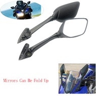 8mm 10mm universal For Honda Suzuki Yamaha Kawasaki Ducati Motorcycle Foldable Rearview Mirror Motorcycle Black Rearview Mirror