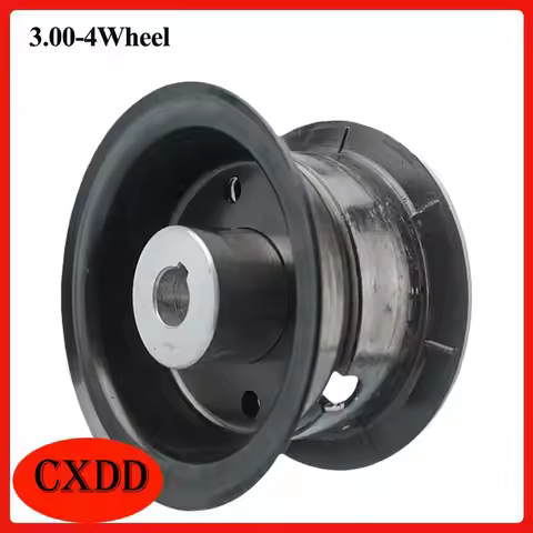 Replacement Wheel Hub for Scooter Tires 3.00-4 Aluminum Alloy Construction with Keyway Bearing