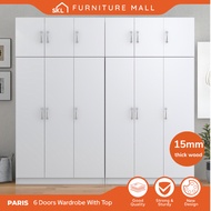 SKL Furniture 6x8FT Wardrobe With Shelving / Almari Baju / Cupboard