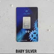 Baby silver 5 Gram Fine Silver Bar Pure Original Silver Bar 999 Silver Bar