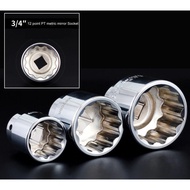 3/4" Drive 21mm 22mm 24mm 27mm  30mm 32mm 34mm 36mm 38mm 41mm 46mm 12 point CRV Box Socket