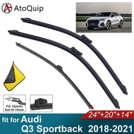 Car Windshield Wiper Blades Fit For Audi Q3 Sportback Rear Wiper Blades Soft Rubber Auto Front Winds