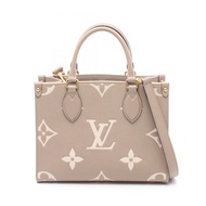 [二手] 路易威登LOUIS VUITTON手提包 OnTheGo PM顏色Monogram Empreinte Tourterelle Creme 2WAY M45779 Tourterelle/C