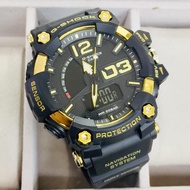 SPECIAL PROMOTION CASI0 G..SHOCK..Mudmaster DUAL TIME RUBBER STRAP WATCH FOR MEN(with free gift)