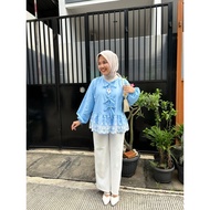 Tq88indonesia Latest Long Sleeve Blouse KARLA BLOUSE Embroidered/ Women's Casual Fashion/