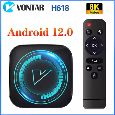 VONTAR H618 Smart TV Box Android 12 Allwinner Quad Core Cortex A53 Support 8K Video Wifi Google Voic