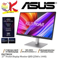 ASUS 27 Inch ProArt Display PA278CGV 144Hz WQHD 2560x1440 IPS Monitor 95% DCI-P3 ΔE < 2 USB-C PD 90W