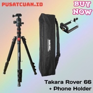 TRIPOD TAKARA ROVER 66 TRAVEL MONOPOD KAMERA DSLR MIRRORLESS SMARTPHONE HANDYCAM