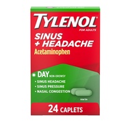 Tylenol Sinus + Headache Daytime Non-Drowsy Relief Caplets, Acetaminophen 325mg, Nasal Decongestant 