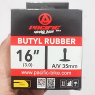 Pacific 16 Inch Bicycle Inner Tube Size 16x3.0 Or 16 x 3.0 AV 35mm