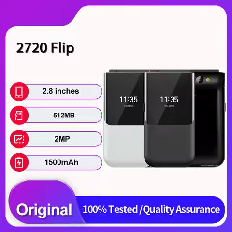 Original Unlocked 2720 Flip 4G 2019 Dual SIM 2MP Bluetooth Mobile Phone Russian Arabic Keyboard Made