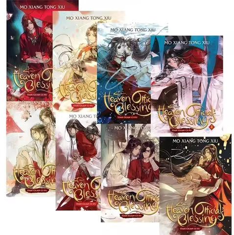 8 Books/Set Heaven Official's Blessing Novel Volume 1-8 ( English Version ) Tian guan ci fu Novel Mo