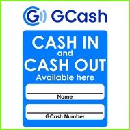 ◶  ◔  ◞ Gcash Signage - Cash in / Cash out