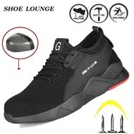 safety shoes Men Steel toe cap kasut safety safety boot Light weight rubber bottom