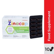 TGP Zinacap Multi-Vitamins + Taurine + Chlorella Growth Factor (CGF) + Zinc Capsule 10 Pcs/pack