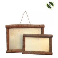 Wooden Photo Frame Tree Bark Photo Frame DIY, Art and Craft A4 / A3