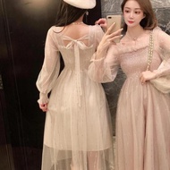 Lily Dress Tile Korea Style Import Glitter Korean Mesh Pesta Fashion