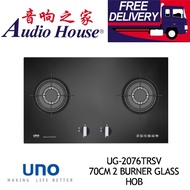 UNO UG-2076TRSV 70CM 2 BURNER GLASS HOB