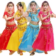 Lehenga Kids indian costume kids deepavali kids clothes Kids Ethnic Indian Dance Costume Girls Belly