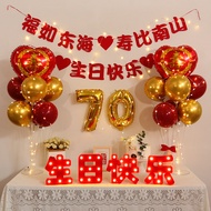 Birthday Stars Birthday Banquets Old Man 70 Big Birthday Dad 80 Mom 60th Birthday Scene Layout Ballo