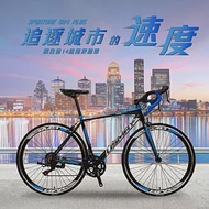 SPORTONE U24 PLUS 鋁合金14速彎把公路車 shimano變速系統 消光黑藍