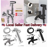 P2WT Two Way Tap Faucet Stainless Steel Bidet Spray Toilet Bathroom Sanitary