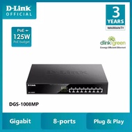 DLINK DGS-1008MP 8 PORT GIGABIT ETHERNET POE+ SWITCH