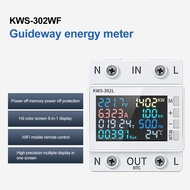 diymore KWS-302WF AC170-300V  เครื่องวัดกำลังราง Digital Power Energy Meter  เครื่องวัดพลังงานดิจิตอลพร้อมจอแสดงผล LED มิเตอร์ KWH มิเตอร์วัดพลังงานไฟฟ้า