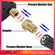 4500 PSI M22 15mm Male Thread to M22 14mm Female Metric Adapter Pressure Washer Brass For high press