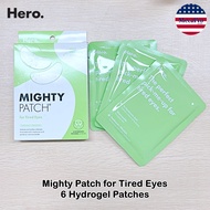 40% Sale!! EXP.10/25 Hero® Mighty Patch for Tired Eyes 6 Hydrogel Patches แผ่นมาสก์สำหรับใต้ตา