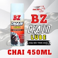 Chai Xịt Dưỡng Sên BZ CHAIN LUBE 450ml chai bôi trơn bảo dưỡng sên BZ 450ml - DẦU NHỚT SỈ LẺ
