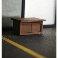 3D Receh TV Table 1/64 Accessories Model Diorama Miniature Bench Diorama Diecast Hot Wheel DioramaMi