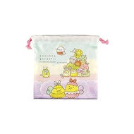 [Direct from Japan]Tea's Factory Flat Drawstring 20 x 20cm Sumikko Gurashi: Playing with Minikko SG-5530172MA