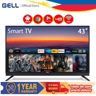 GELL smart tv 43 inches android smart led tv flat screen Netflix/Youtube Multiport television