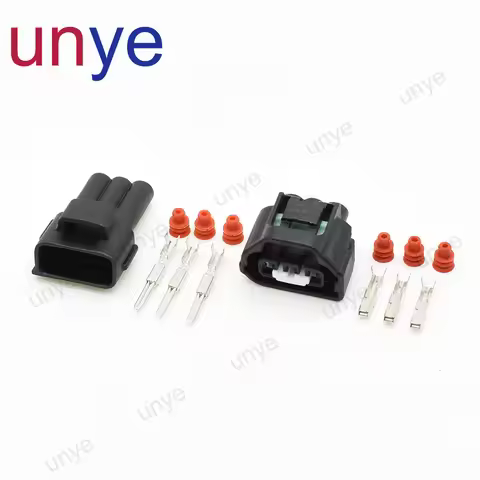 1-20Sets 3 Pin 2.2 mm Auto Waterproof Sensor Plug Motor 1JZ TPS Connector Throttle Car Socket 90980-