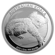 2012 Perth Mint Australia Koala 1/2 oz .999 Silver Coin BU 1/2oz 0.5oz 0.5 oz