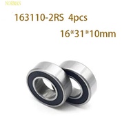 NORMAN Bicycle Bearing Bicycle Parts Flower Drum Bearing Chrome Steel Double Sealed 163110-2RS