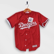 MERAH BASEBALL Shirt || DODGERS RED BASEBALL JERSEY