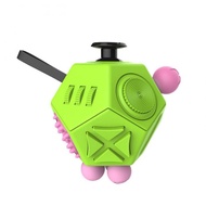 richshopman Fidget Cube ลูกเต๋าแก้เครียด ขนาดใหญ่ 12หน้า fun toy ของเล่นเด็ก 12ด้าน กล่องเสริมพัฒนาก
