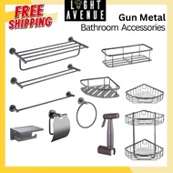 VITA collection Gun Metal Colour Stainless Steel Bathroom Accessories for toilet - bathroom Corner r