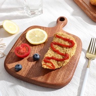 ♞Solid Wood Fruit Steak Ebony Chopping Board Bread Food Supplement Cutting Board Pizza Whole Wood Ch