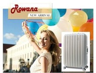 美國【Rowana】經典直條ABS鋁框旅行箱28吋-香檳銀色行李箱