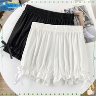 SUSUN Thin Safety Pants, Lace Safety Shorts Anti-exposure Shorts, Bowknot Thin Leggings Pumpkin Shor